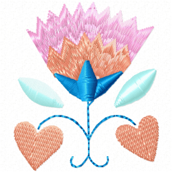 Flowers Embroidery Design 5
